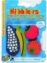Happy Pet Nibblers Fruit - Knaaghout - 8.5 x 4 x 1 cm - 4 st