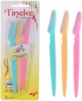 Tineke Eyebrow Razor| Wenkbrauw scheermes| Make-up Tool | Wenkbrauwen Scheermesjes Set – 3 Stuks