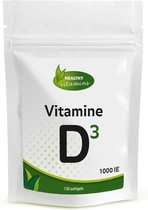 Vitamine D3 1000ie - 120 capsules - extra forte supplement