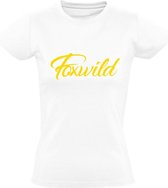 Foxwild Dames t-shirt | Peter Gillis | Hatseflatse | Foxwild | Massa is kassa | Wit