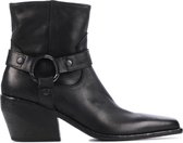 Elena Iachi Vrouwen Leren     Cowboy Laarzen  / Western Boots E2646 - Zwart - Maat 39