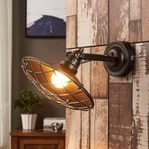 Lindby - wandlamp - 1licht - metaal - E14 - donkergrijs