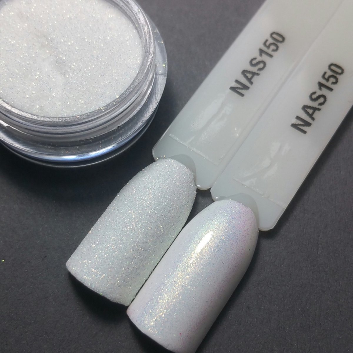 Goedkoopste Nailart Sugar - Nagel glitter - Korneliya Nailart Decor Zand 150 Clear Holografic Goud