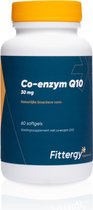 Fittergy Supplements - Co-enzym Q10 30 mg - 60 softgels - Anti-oxidanten - voedingssupplement