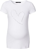 Supermom T-shirt Text Heart Zwangerschap - Maat S