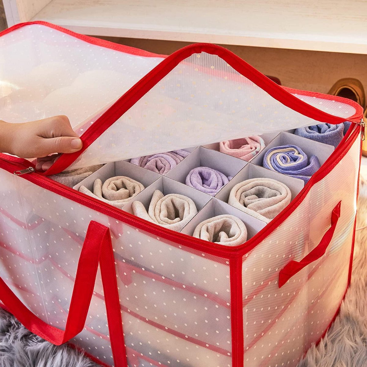 Kerstballen Opbergbox - Opbergdoos Voor Kerstdecoratie - Kerstv Kerstballen Opbergbox - Opbergdoos Voor Kerstdecoratie - Kerstv