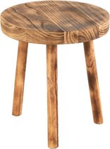 J-Line Krukje Tripod Paulownia Hout Bruin Large