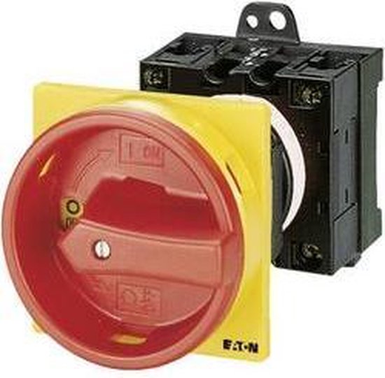 Eaton T0-2-1/V/SVB Commutateur à cames refermable 20 A 1 x 90 ° rouge, jaune 1 pc(s)