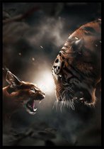 Screaming A1 botanische jungle dieren poster