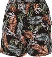 Short in viscose met een verenprint