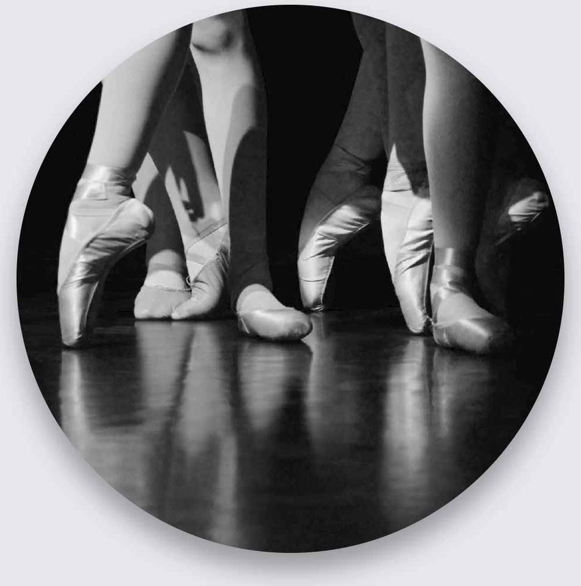 Schilderij - dansen - ballet - Collectie Moves - Pure Metal - 50x50cm