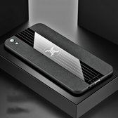Voor OPPO R9 XINLI stiksels Textue schokbestendige TPU beschermhoes (zwart)