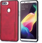 Voor OPPO R11s / R11s Plus Diaobaolee schokbestendige PU + TPU beschermhoes (rood)