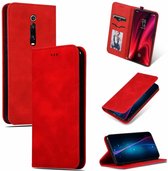 Retro Skin Feel Business Magnetische horizontale flip lederen tas voor Geschikt voor Xiaomi Mi 9T / Mi 9T Pro / Redmi K20 / K20 Pro (rood)