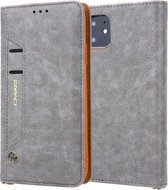 Voor iPhone 11 Pro CMai2 Kaka-serie Litchi Texture Horizontale flip lederen tas met houder en kaartsleuven (grijs)
