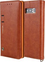 Voor Galaxy Note8 CMai2 Kaka-serie Litchi Texture horizontale flip lederen tas met houder en kaartsleuven (bruin)