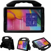 Voor Galaxy Tab A 10.1 (2019) Duimsteun EVA Flat Anti Falling Protective Shell (zwart)