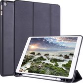 Voor iPad 10.2 Horizontale flip tablet-pc PU lederen tas met drievoudige houder en pen-sleuf (zwart)