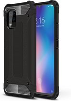 Voor Xiaomi 10 Lite Magic Armor TPU + pc-combinatiebehuizing (zwart)