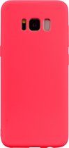 Voor Galaxy S8 Candy Color TPU Case (rood)