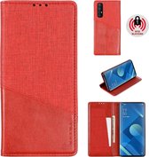 Voor OPPO Reno 3 Pro MUXMA MX109 horizontale flip lederen tas met houder en kaartsleuf en portemonnee (rood)