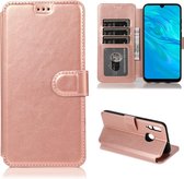 Voor Huawei Enjoy 9s Kalf Textuur Magnetische Gesp Horizontale Flip Leren Case met Houder & Kaartsleuven & Portemonnee & Fotolijst (Rose Goud)