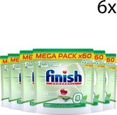 Finish All in 1 Max 0% Vaatwastabletten - 60 Tabs Voordeelverpakking x6
