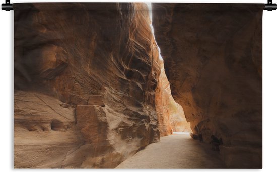 Tapisserie Petra - Place historique de Petra Jordan Tapisserie coton 60x40 cm - Tapisserie avec photo