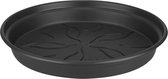 Elho Green Basics Schotel 10 - Schotel voor Binnen en Buiten - Kweken en Oogsten - Ø 10.0 x H 1.5 cm - Living Black