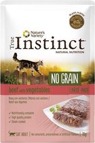 True instinct pouch no grain adult beef pate - 70 gr - 1 stuks