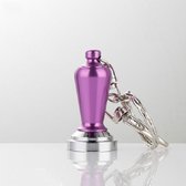 Creative Coffee Decorations Ornaments Powder Keychain (paars)