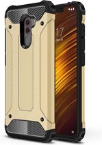 Diamond Armor PC + TPU beschermhoes voor warmteafvoer voor Xiaomi Pocophone F1 (goud)