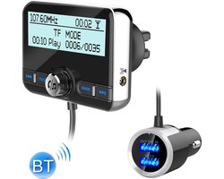 DAB002 Auto DAB Dual USB Opladen Smart Bluetooth Digitale Fm-zender Mp3-speler Car Kit, Ondersteuning Handsfree Call & Tf-kaart