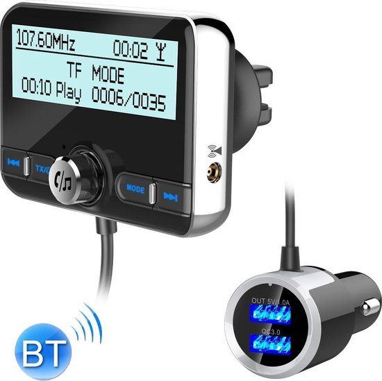 DAB002 Auto DAB USB Opladen Smart Bluetooth Digitale Fm-zender Mp3-speler Car... | bol.com