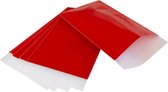 200x papieren zakjes Rood 10x16cm