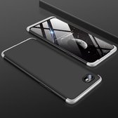 GKK Three Stage Splicing Full Coverage PC Case voor OPPO Realme C2 / A1K (Zwart Zilver)