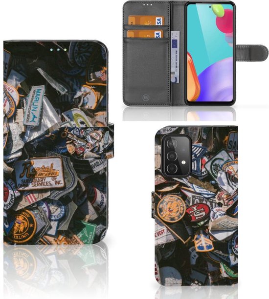 Voornaamwoord Rubber verkenner Book Cover Samsung Galaxy A52 Hoesje Personaliseren Badges | bol.com