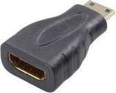 SpeaKa Professional SP-7869908 HDMI Adapter [1x HDMI-stekker C mini - 1x HDMI-bus] Zwart Vergulde steekcontacten