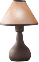 LED Tafellamp - Tafelverlichting - Iona Gerda - E14 Fitting - Rond - Mat Oranje - Aluminium