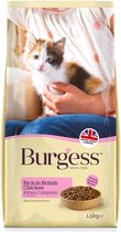 Burgess kitten rijk aan kip - 1,5 kg - 1 stuks