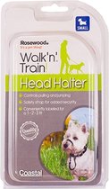 Rosewood walk 'n' train halsband hond kop halter - small - 1 stuks