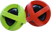 Happy pet boingo bal groen of rood - 10x10x10 cm - 1 stuks