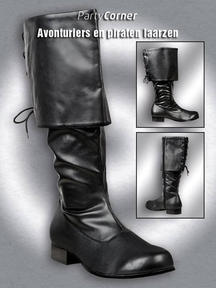 Boland - Laarzen Adventurer 43 Zwart - Volwassenen - Mannen - Piraten;Ridders,  | bol.com