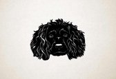 Wanddecoratie - Hond - Boykin Spaniel - S - 45x58cm - Zwart - muurdecoratie - Line Art