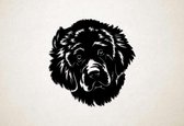 Wanddecoratie - Hond - Newfoundlander 1 - XS - 26x25cm - Zwart - muurdecoratie - Line Art