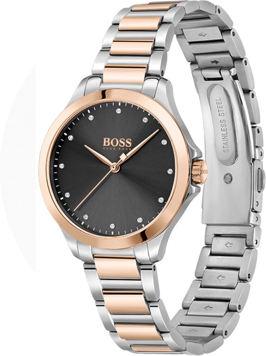 Hugo Boss HB1502598 horloge dames staal | bol.com