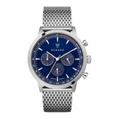 Renard Grande Chrono Blue/Silver Milanese Silver RC402SS41MSS - Horloge - RVS - Zilverkleurig
