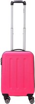 Decent Handbagage Harde Koffer / Trolley / Reiskoffer - 50 x 35 x 20 cm - NeonFix - Roze