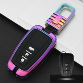 Auto Lichtgevende All-inclusive Zinklegering Sleutel Beschermhoes Sleutel Shell voor Toyota C Stijl Smart 3-knop (Kleur)