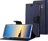 GOOSPERY SONATA DAGBOEK voor Galaxy Note 8 Zakelijke stijl magnetische sluiting Horizontale flip lederen tas met houder & kaartsleuven & portemonnee (donkerblauw)